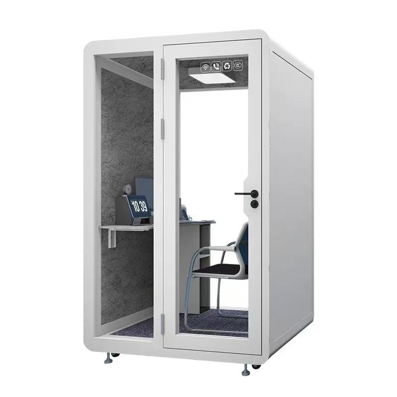 Noise-Isolated Indoor Office Pods and Booths