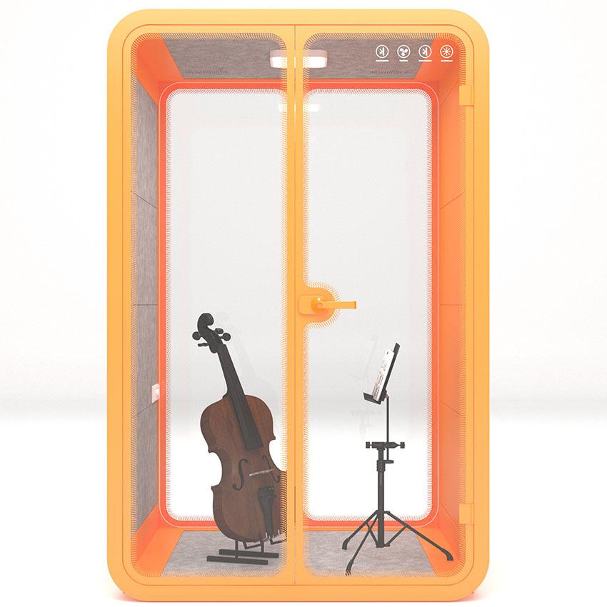 Mobile Soundproof Pods for Cello Performance
