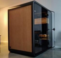 How is the assembly and installation process for the music studio booth?