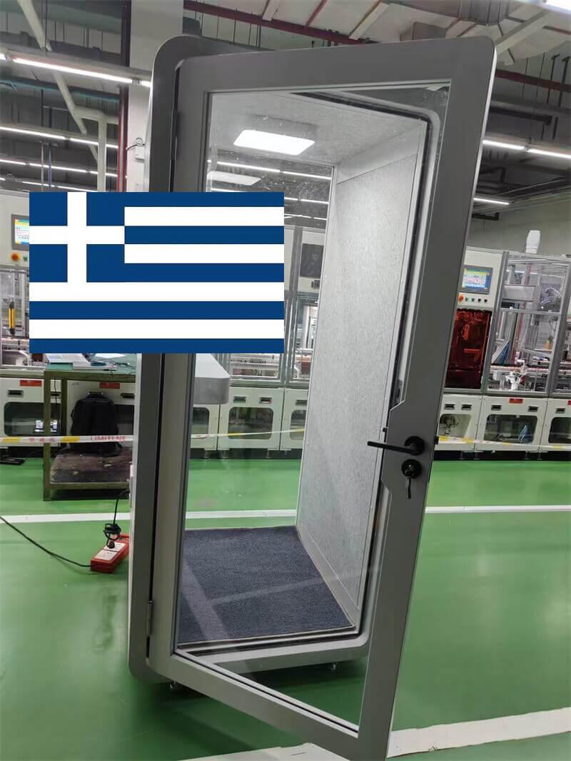 Supporting a Greek Client with a Customized Home Office Booth Solution