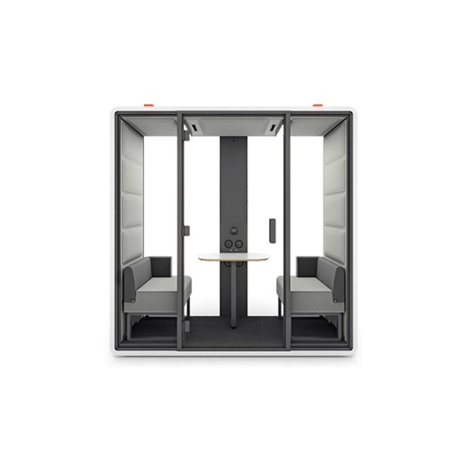 Customizable Acoustic Meeting Booth for 4