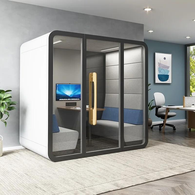 enclosed meeting pods