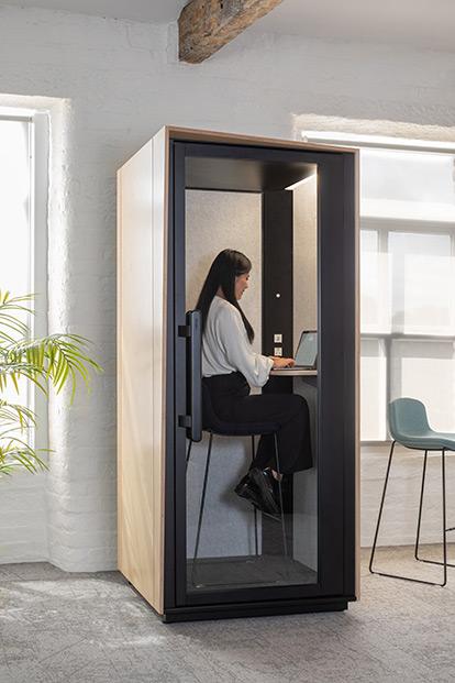 Modern Office Phone Booth for Private Calls