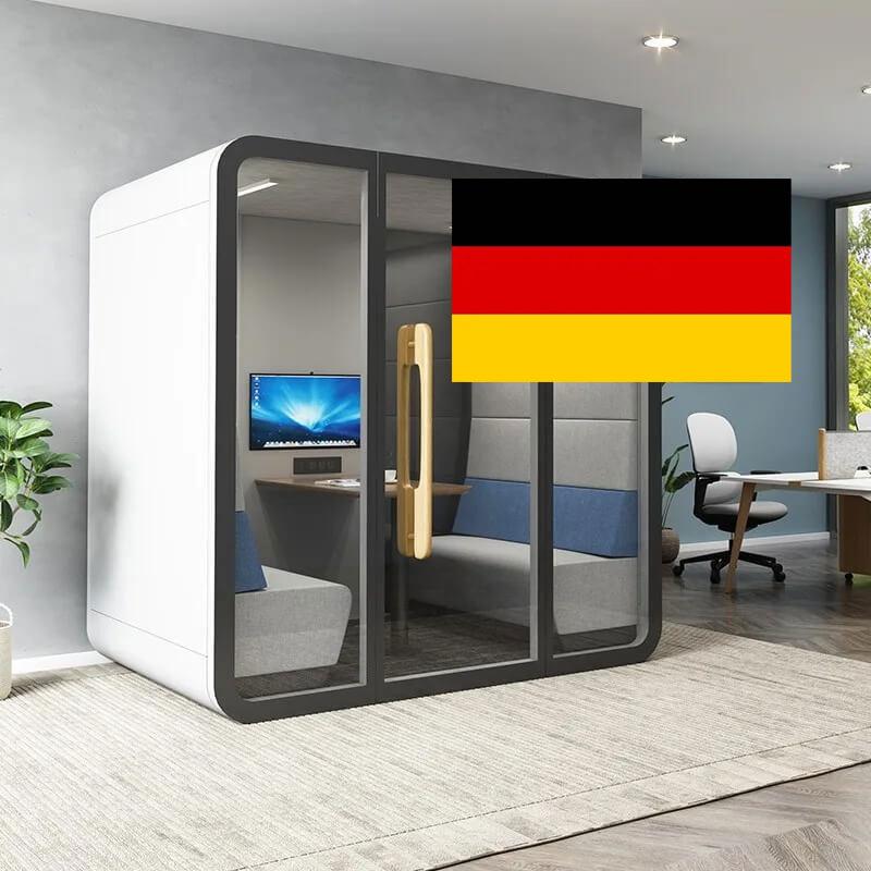 A Tailored Solution for Home-Based Enclosed Meeting Pods in German
