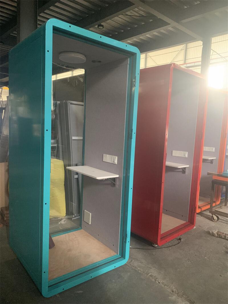 Customised multiple portable office telephone booths in Belgium