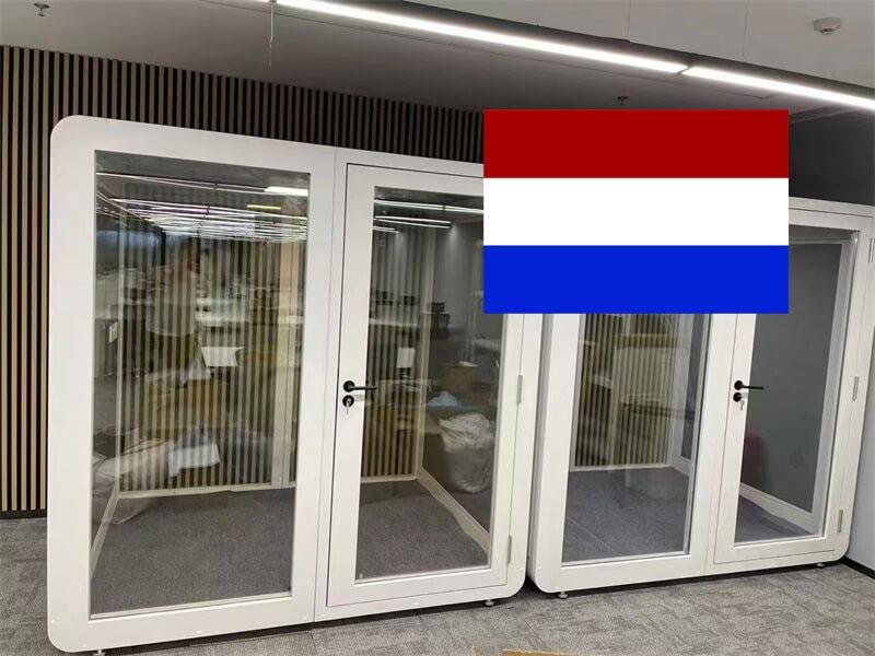 Several soundproof work pods IN Netherlands