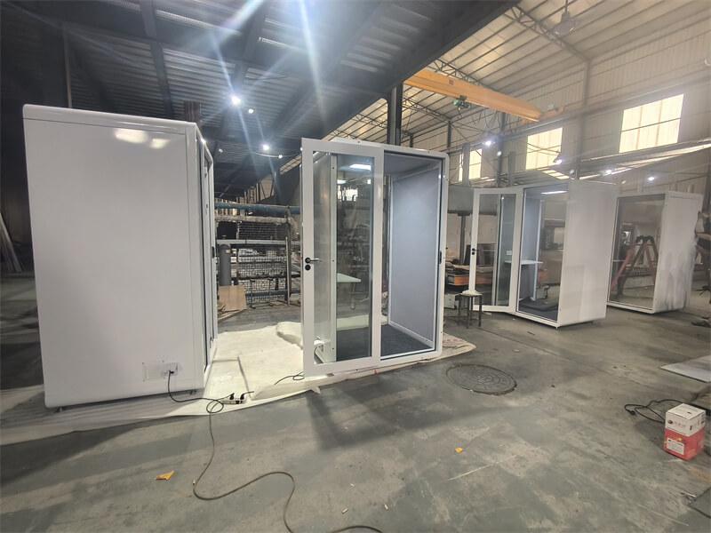 complete process of manufacturing and assembling a soundproof booth
